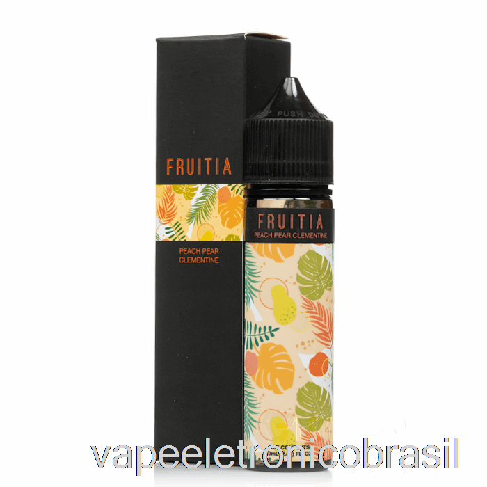 Vape Eletrônico Pêssego Pêra Clementina - Fruta - 60ml 0mg